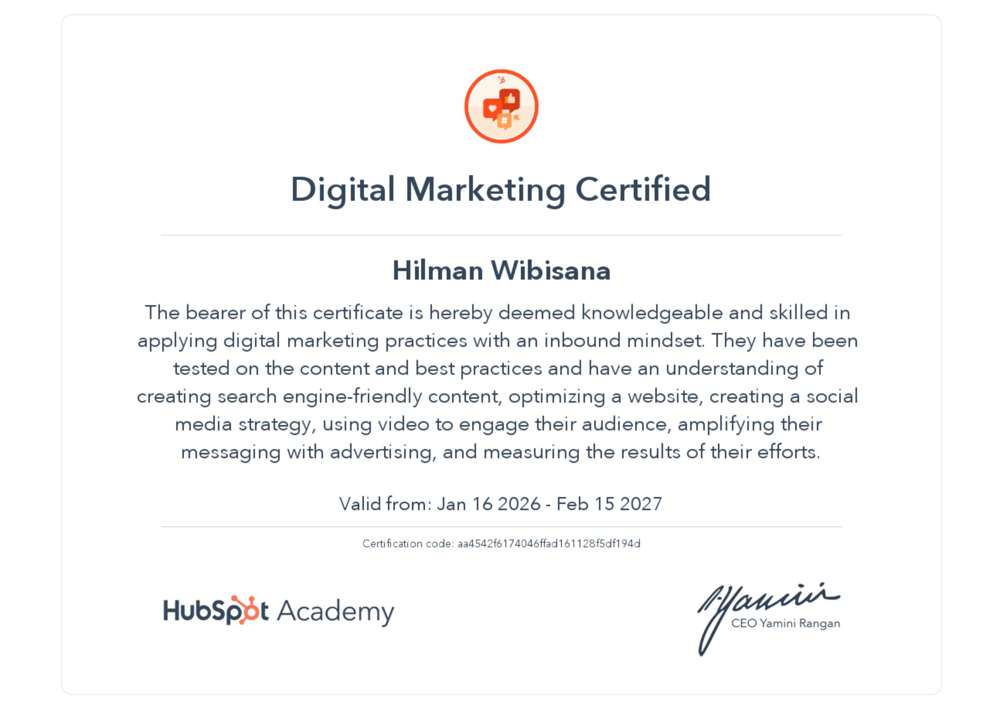 Sertifikat Legal Auditor